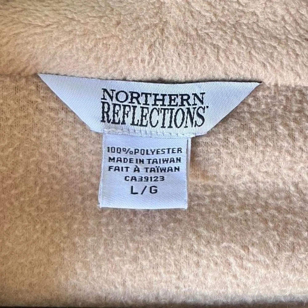 Vintage Beige Floral Fleece Jacket - Picture 5 of 5